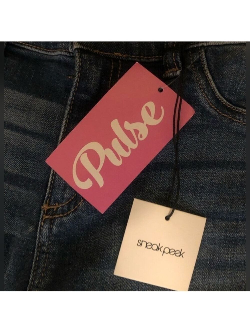 Sneak Peek Jeans Skinny Long Size 11 Distressed NWT - Picture 4 of 7